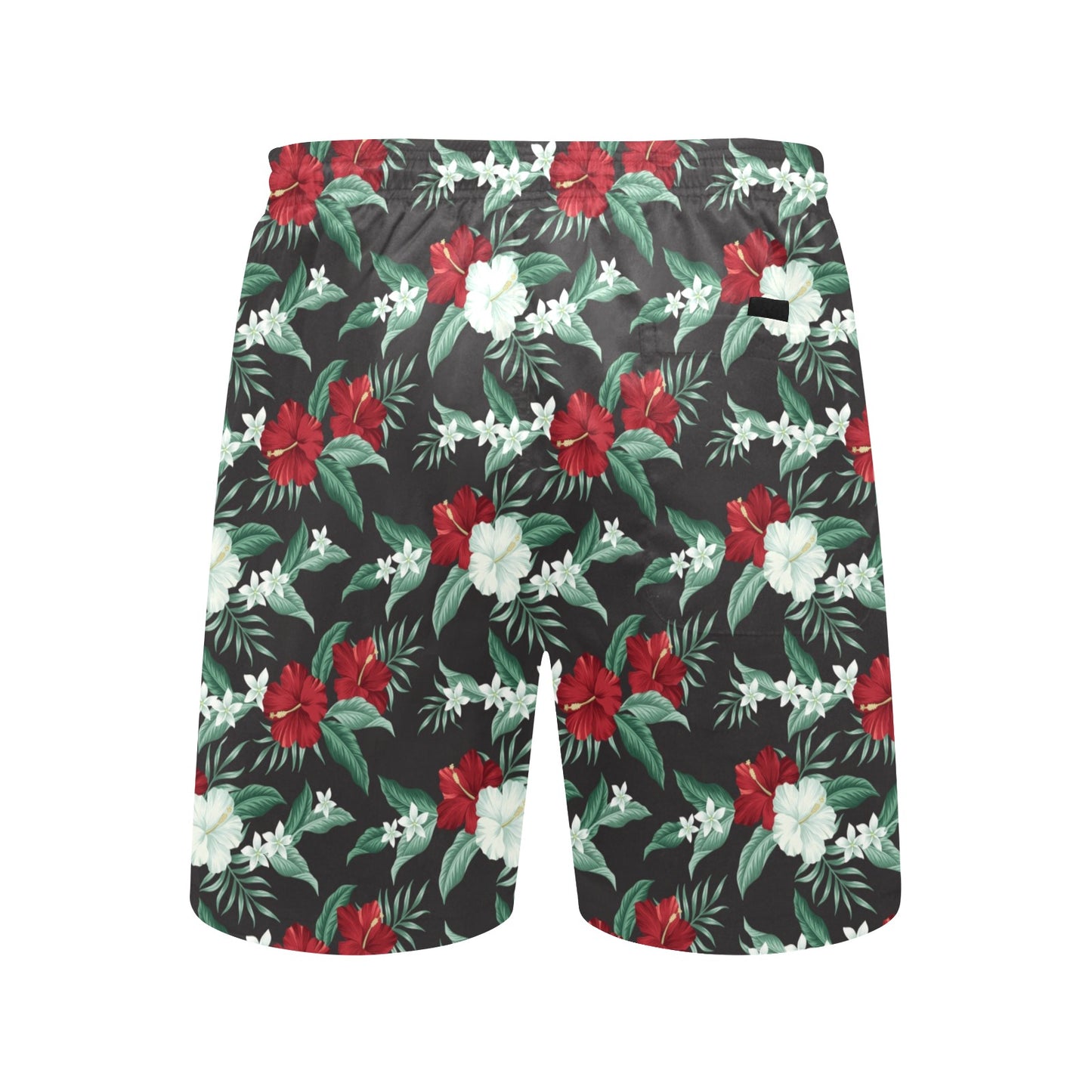 Tropical Flower Print Design LKS303 Men's Swim Trunks Beach Shorts