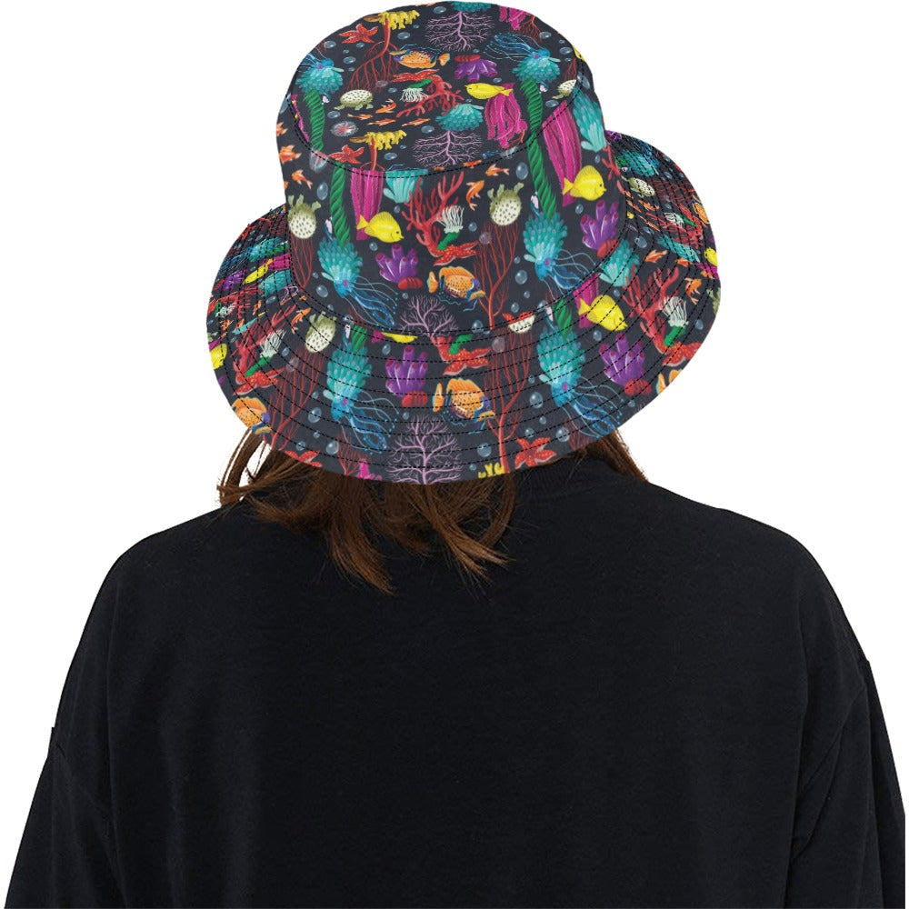 Underwater Cute Print Design LKS303 Unisex Bucket Hat