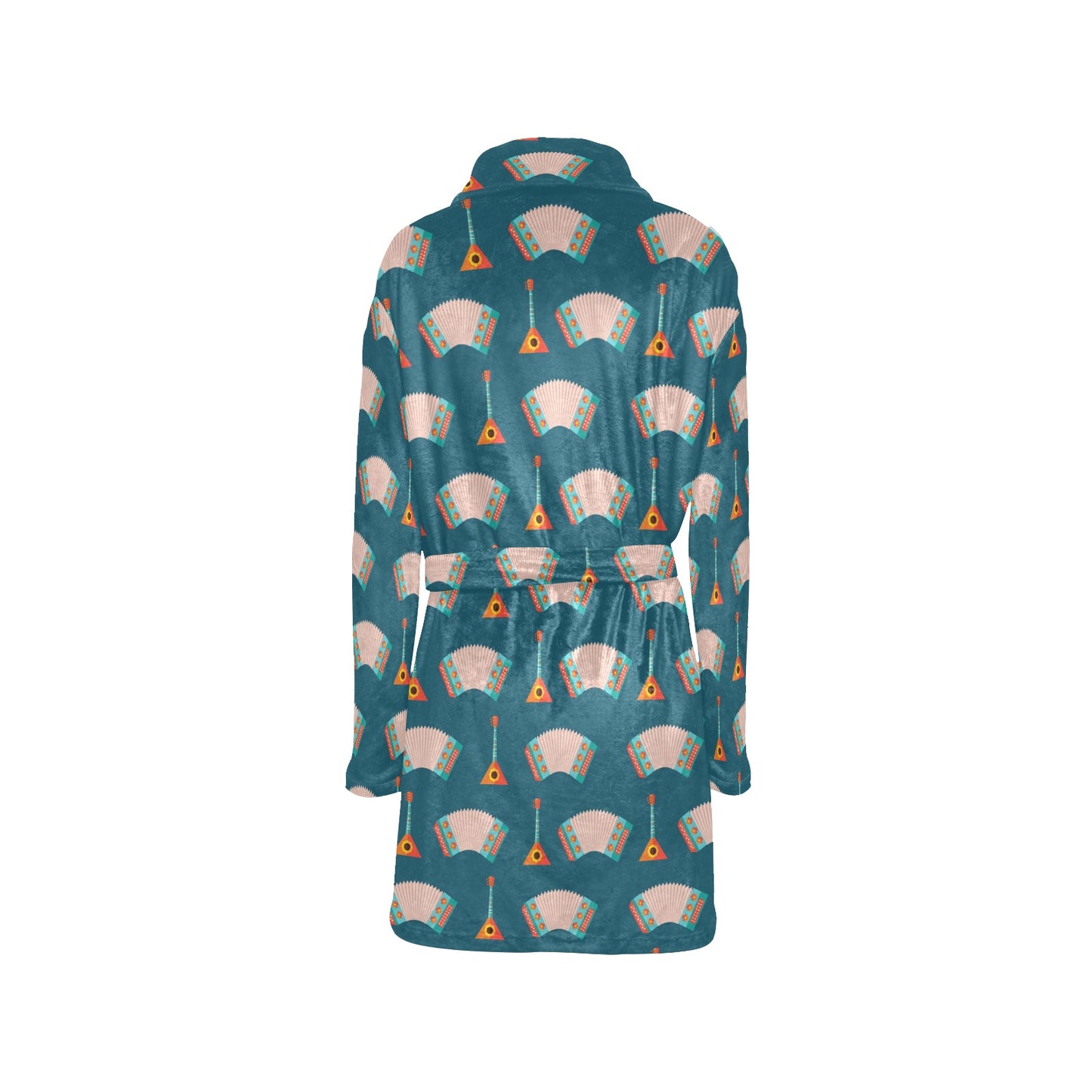 Accordion Print Design LKS402 Women's Fleece Robe