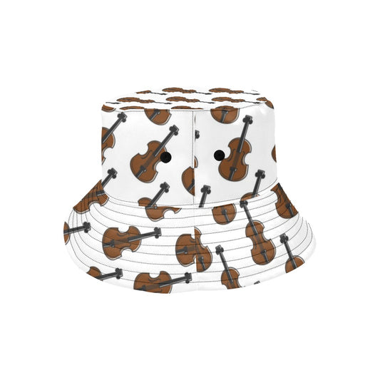 Violin Print Design LKS405 Unisex Bucket Hat