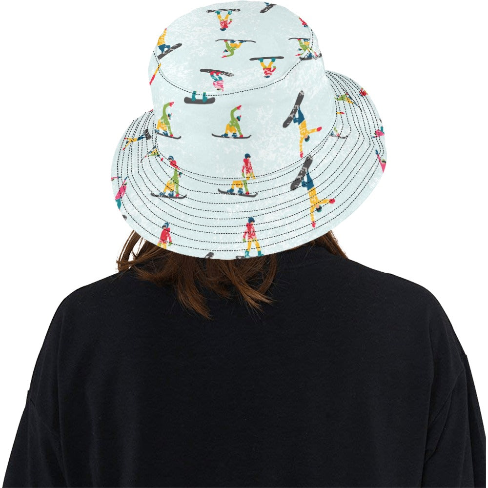 Snowboard Print Design LKS304 Unisex Bucket Hat