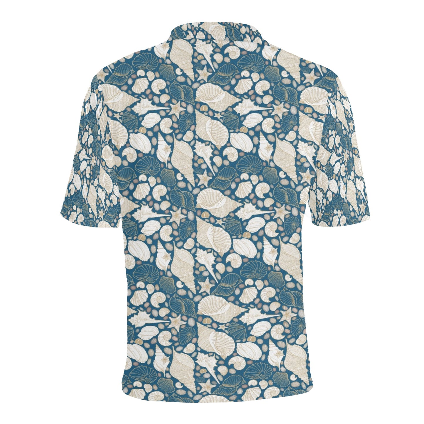 Products Seashell Print Design LKS308 Men Polo Shirt