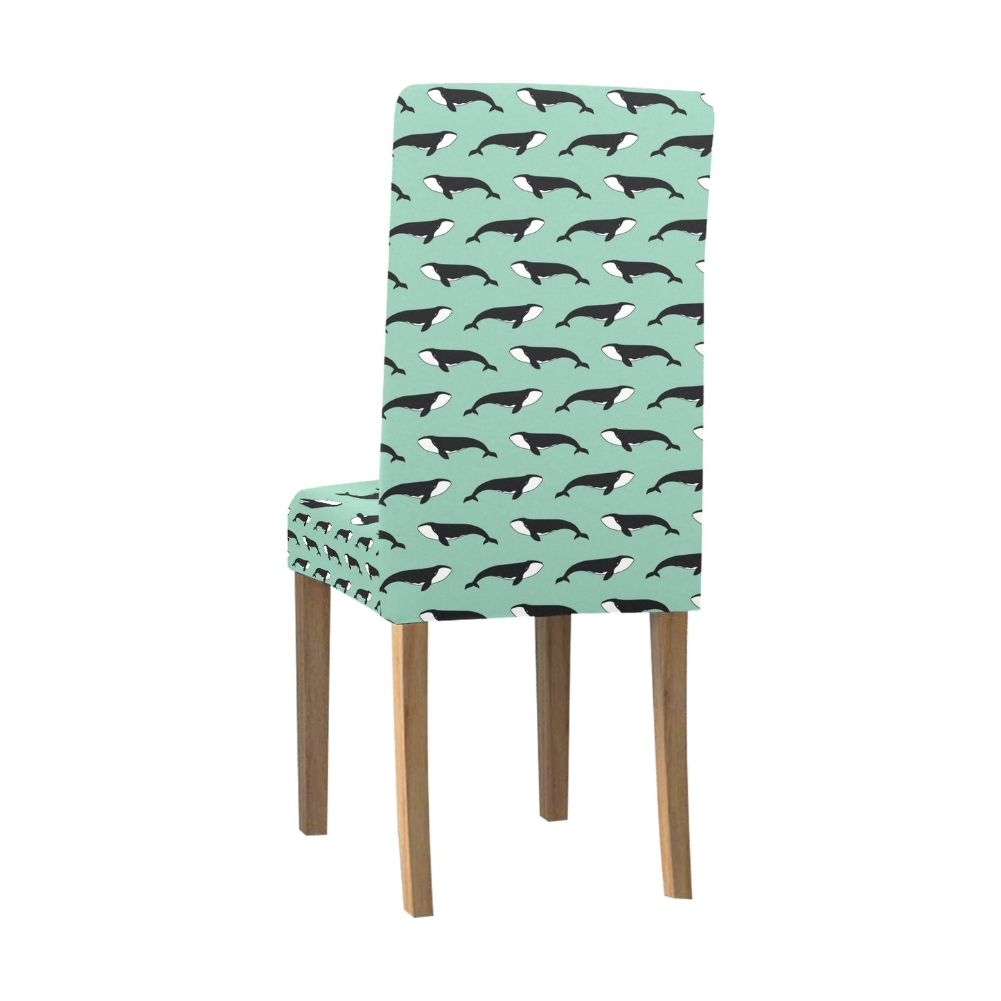 Whale Print Design LKS307 Dining Chair Slipcover