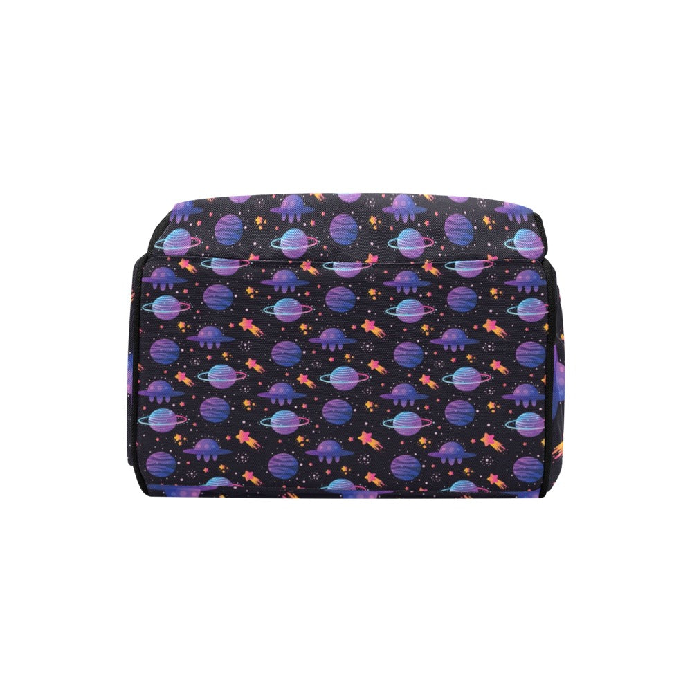UFO Star Galaxy Print Design LKS308 Diaper Bag Backpack