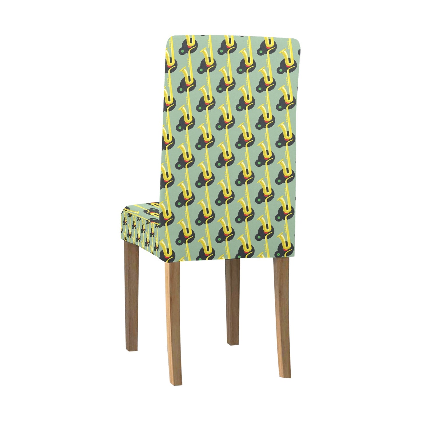 Saxophone Print Design LKS405 Dining Chair Slipcover