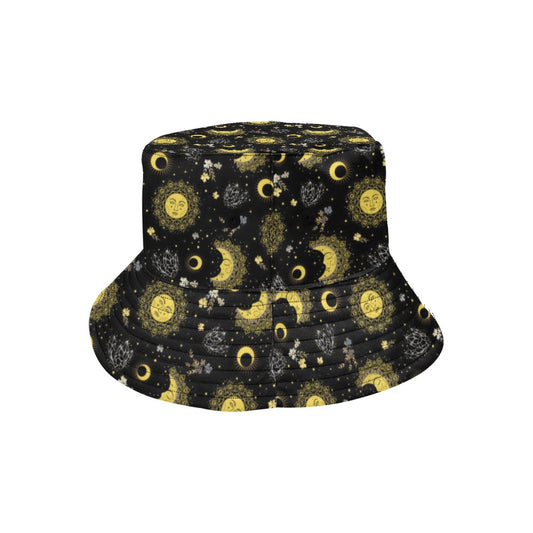 Sun Moon Print Design LKS301 Unisex Bucket Hat