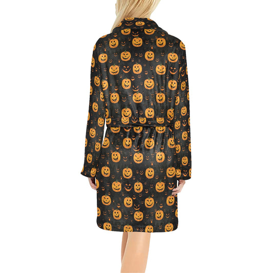 Halloween Print Design LKS401 Women's Fleece Robe