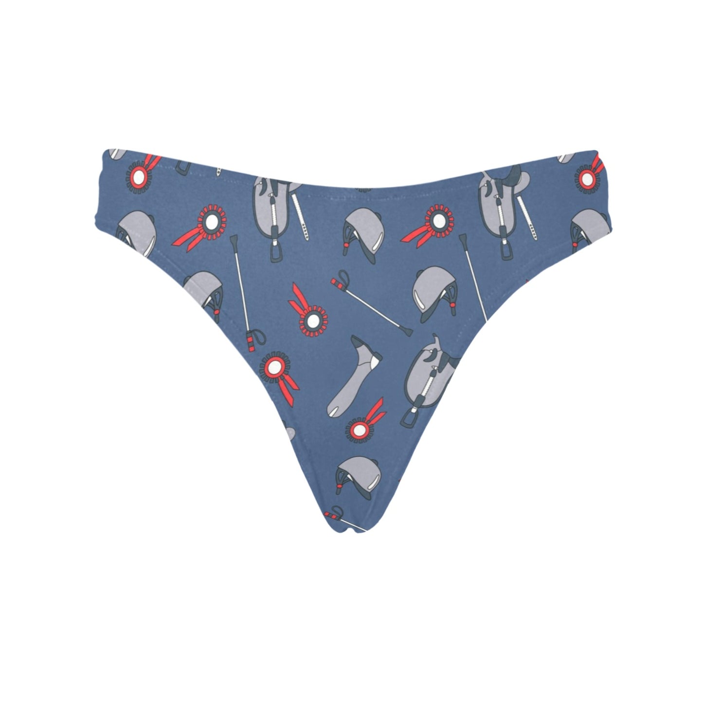 Equestrian Equipment Background Women's Thongs