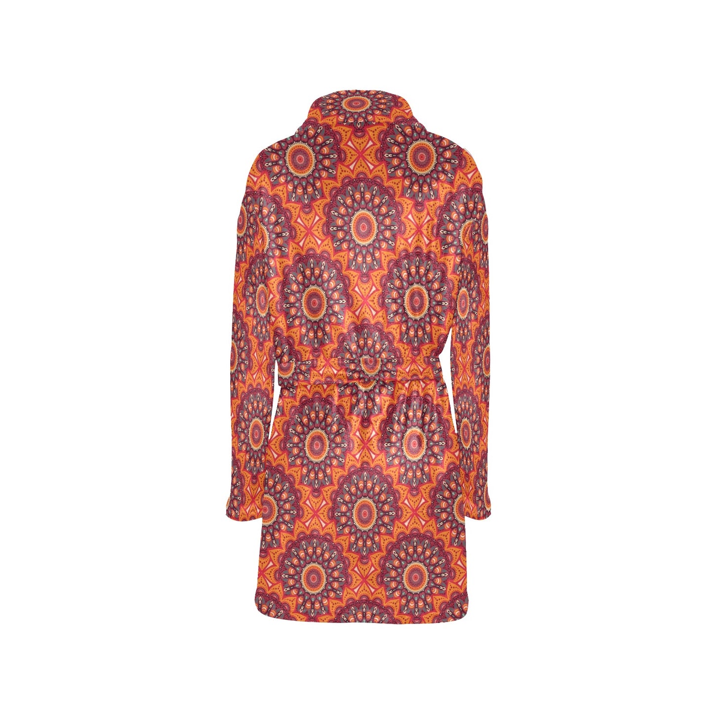 Bohemian Pattern Print Design 04 Women's Fleece Robe