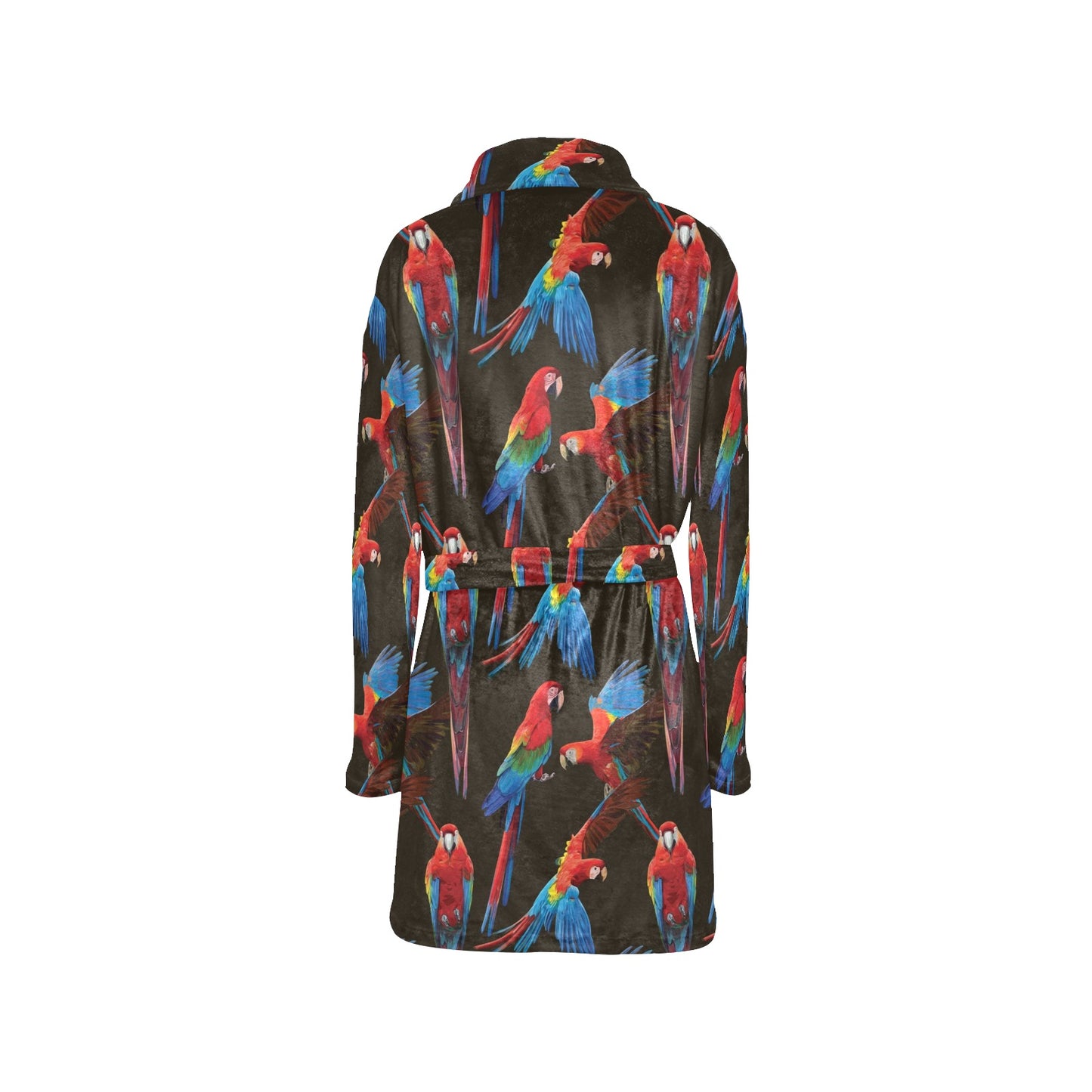 Macaw Pattern Print Design 04 Women's Fleece Robe