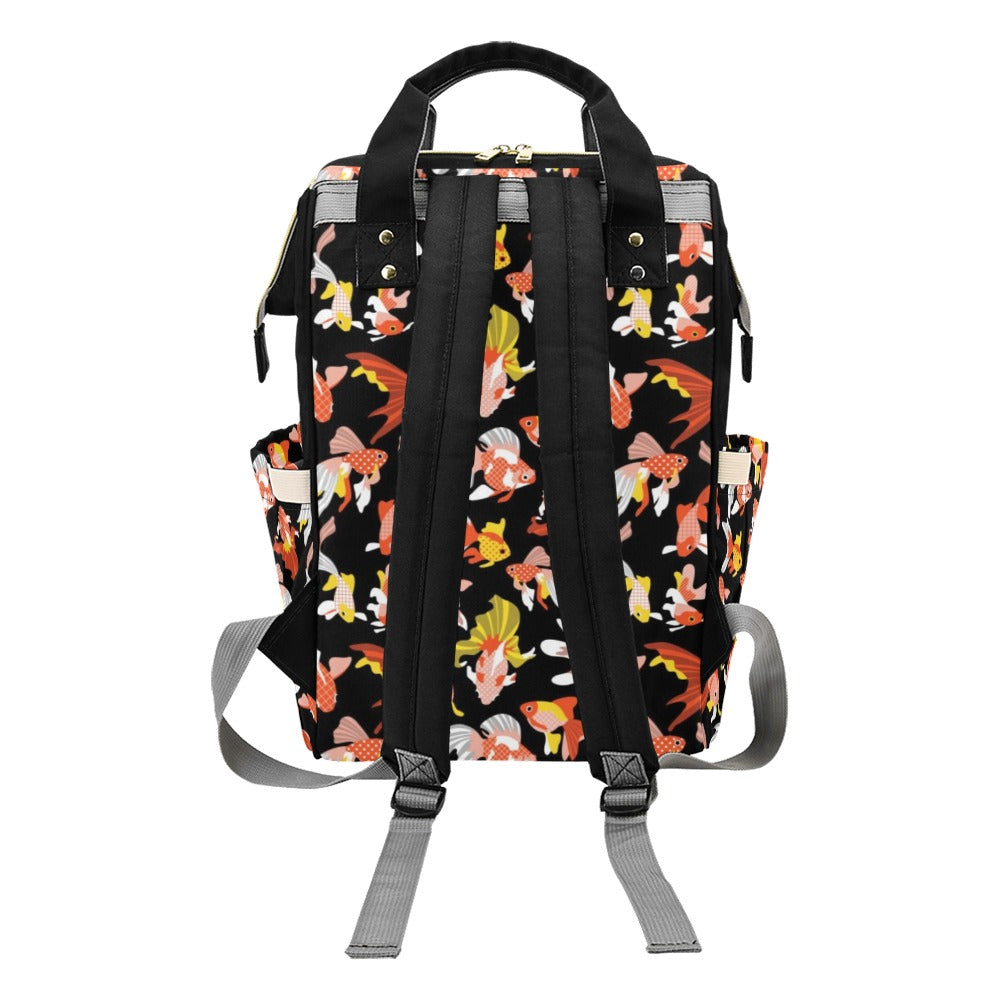 Goldfish Print Design LKS401 Diaper Bag Backpack