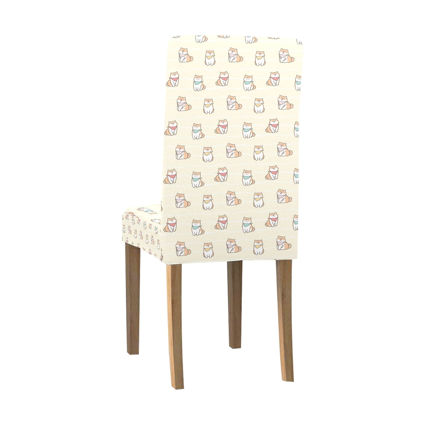 Shiba Inu Print Design LKS306 Dining Chair Slipcover