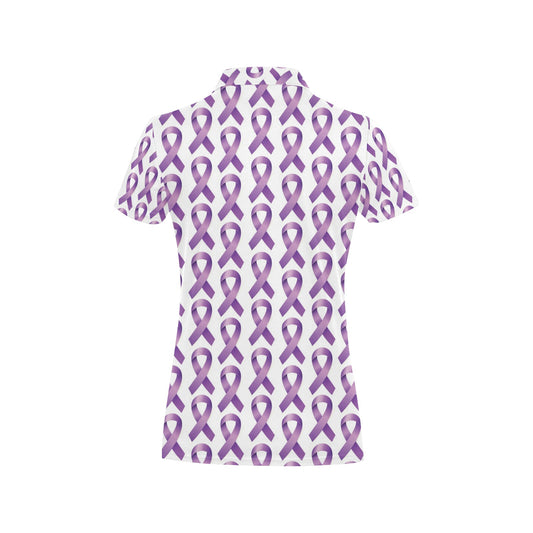 Pancreatic cancer Pattern Print Design A01 Women's Polo Shirt