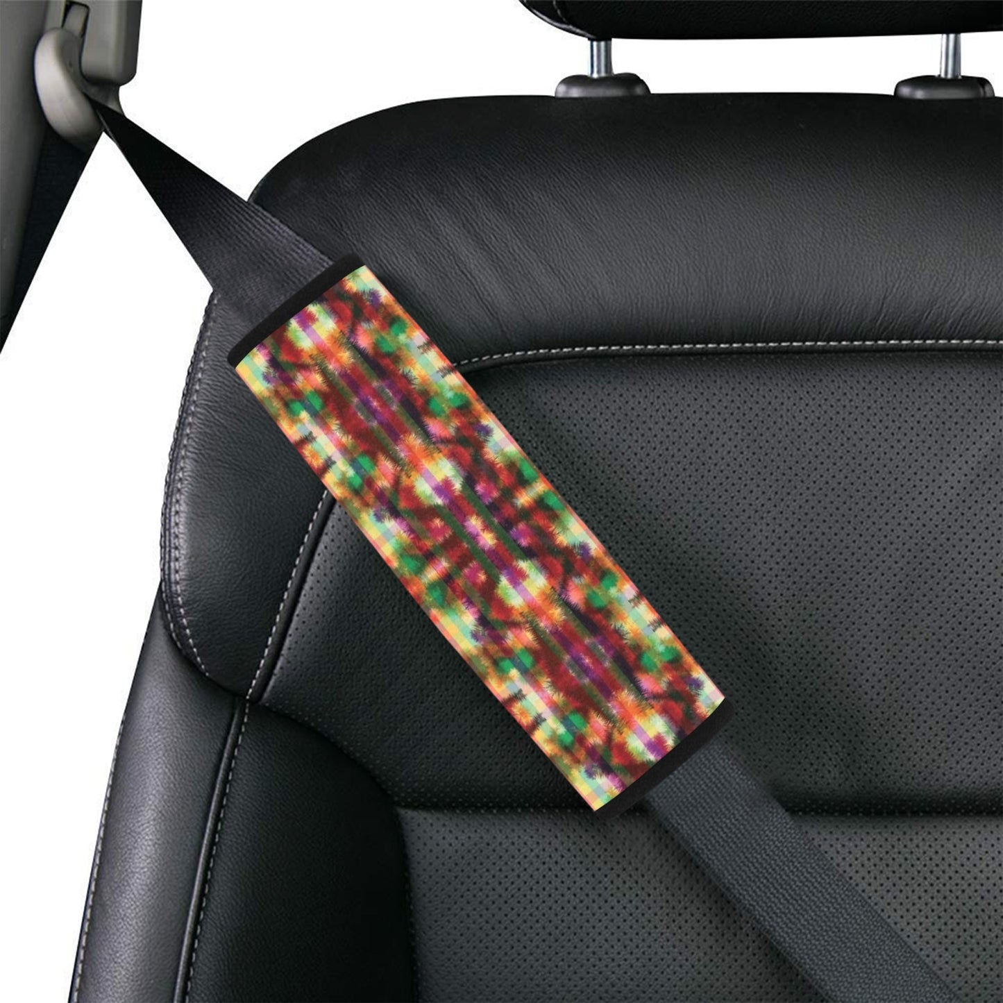 Tie Dye Print Design LKS301 Car Seat Belt Cover