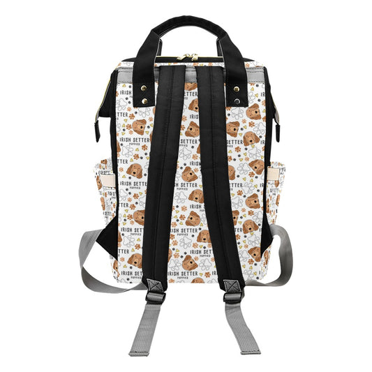 Setters Irish Print Design LKS301 Diaper Bag Backpack
