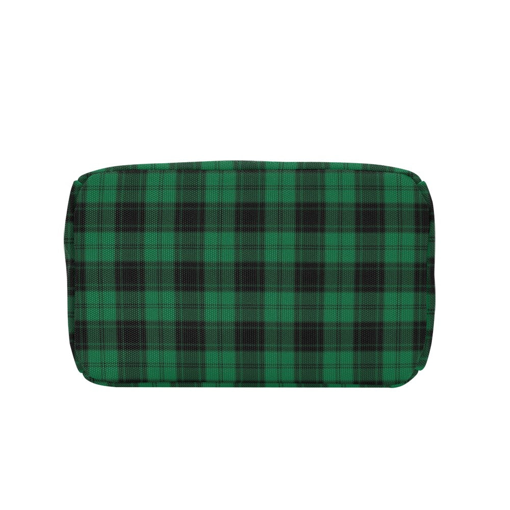 Tartan Green Print Design LKS302 Insulated Lunch Bag