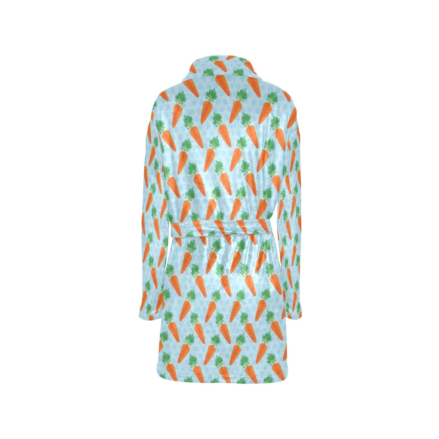 Carrot Pattern Print Design 01 Women's Fleece Robe