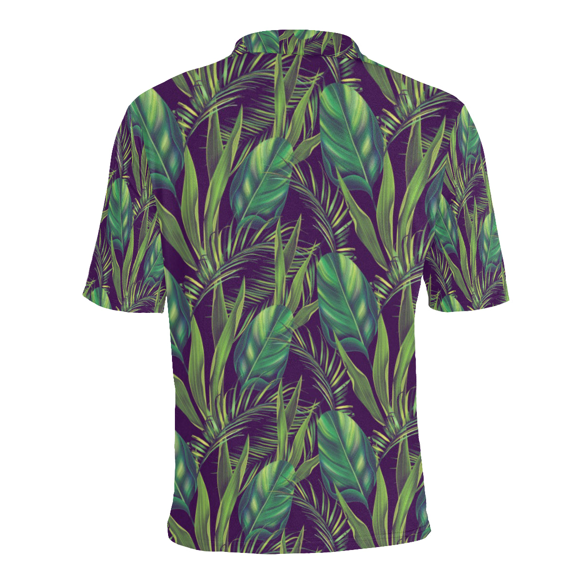 Palm Leaves Pattern Print Design PL03 Men Polo Shirt