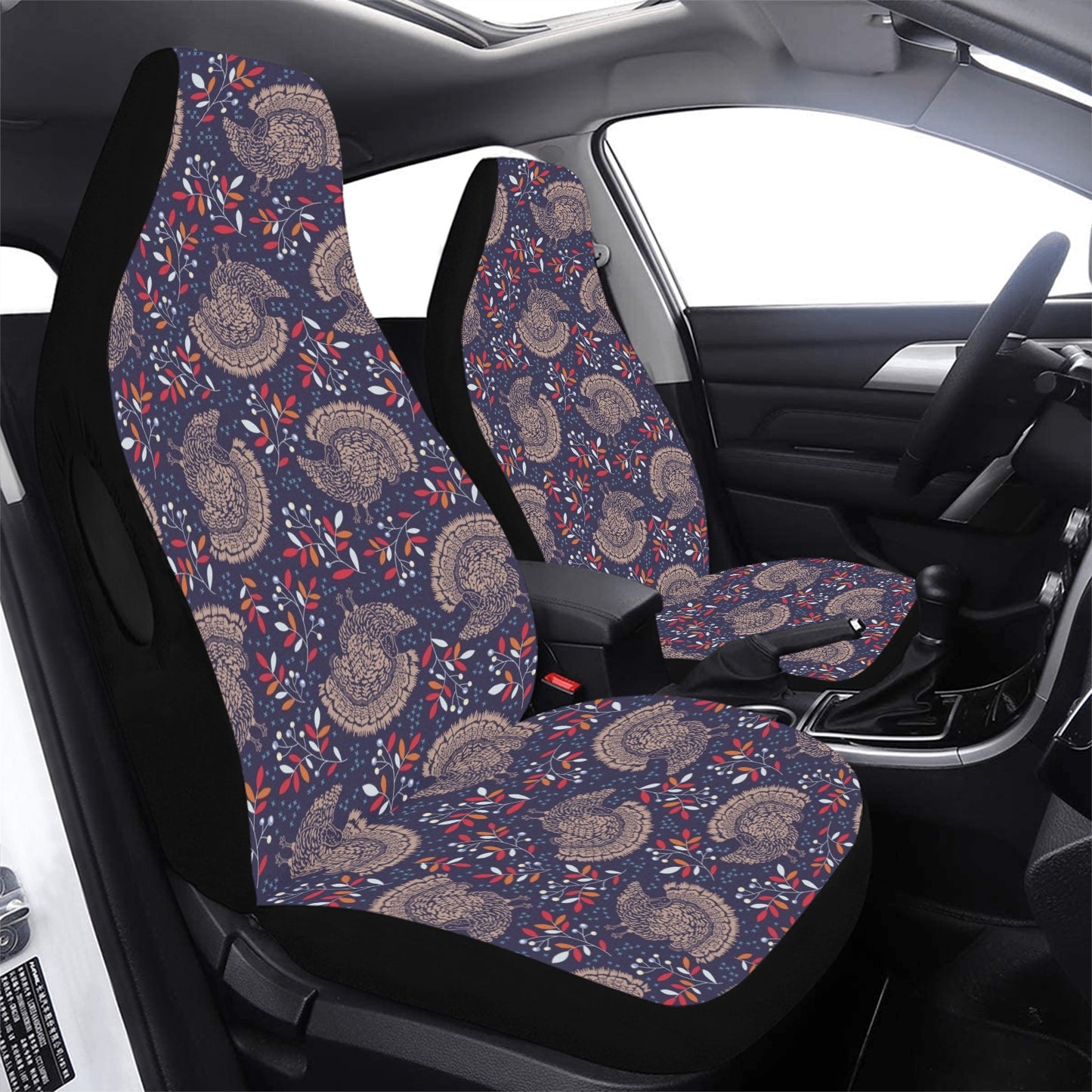 Turkey Print Design LKS401 Car Seat Covers