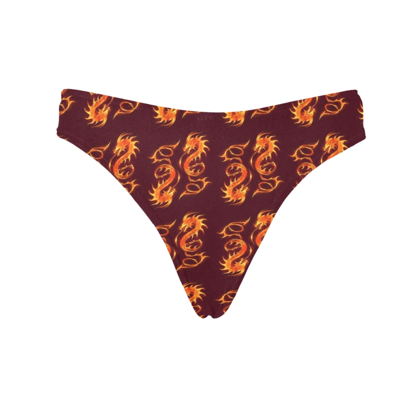 Dragons Fire Design Women's Thongs