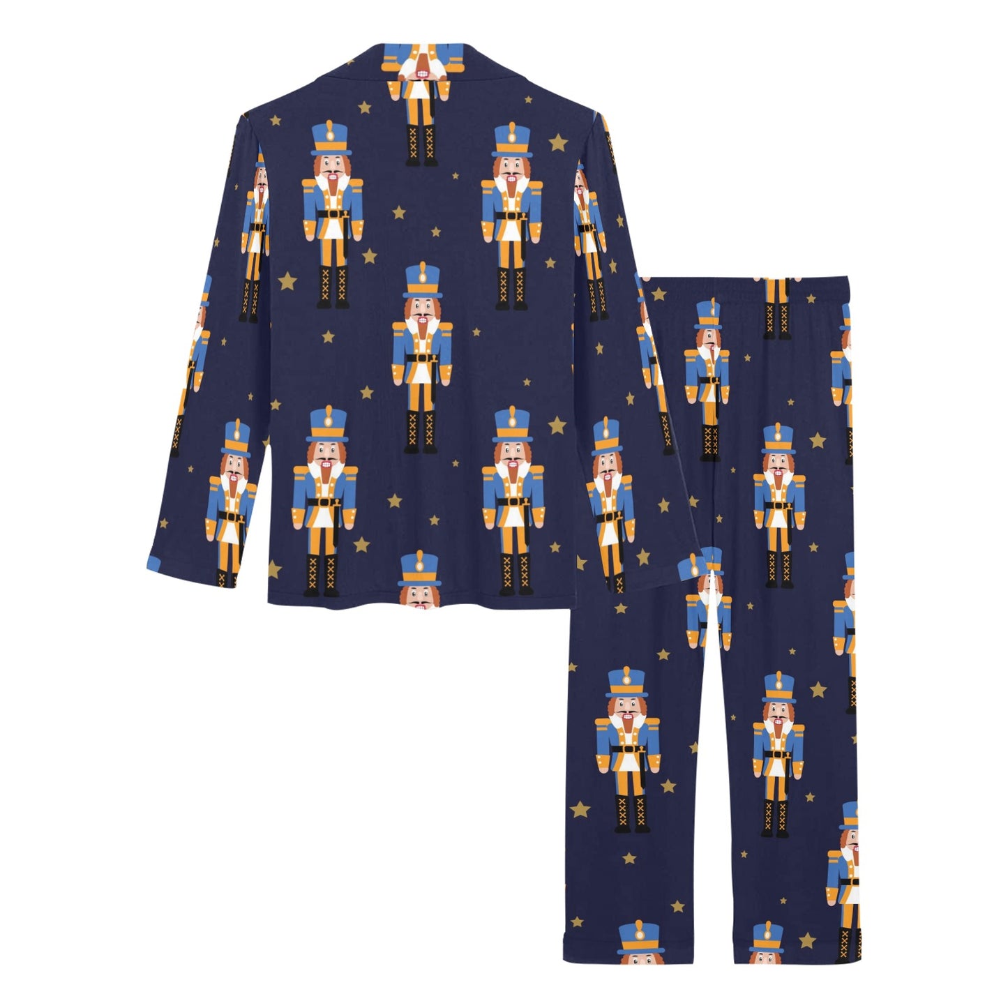Nutcracker Pattern Print Design A04 Women's Long Pajama Set