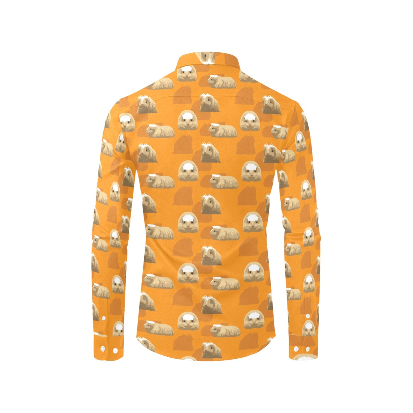 Guinea Pig Print Design LKS403 Men's Long Sleeve Dress Shirt
