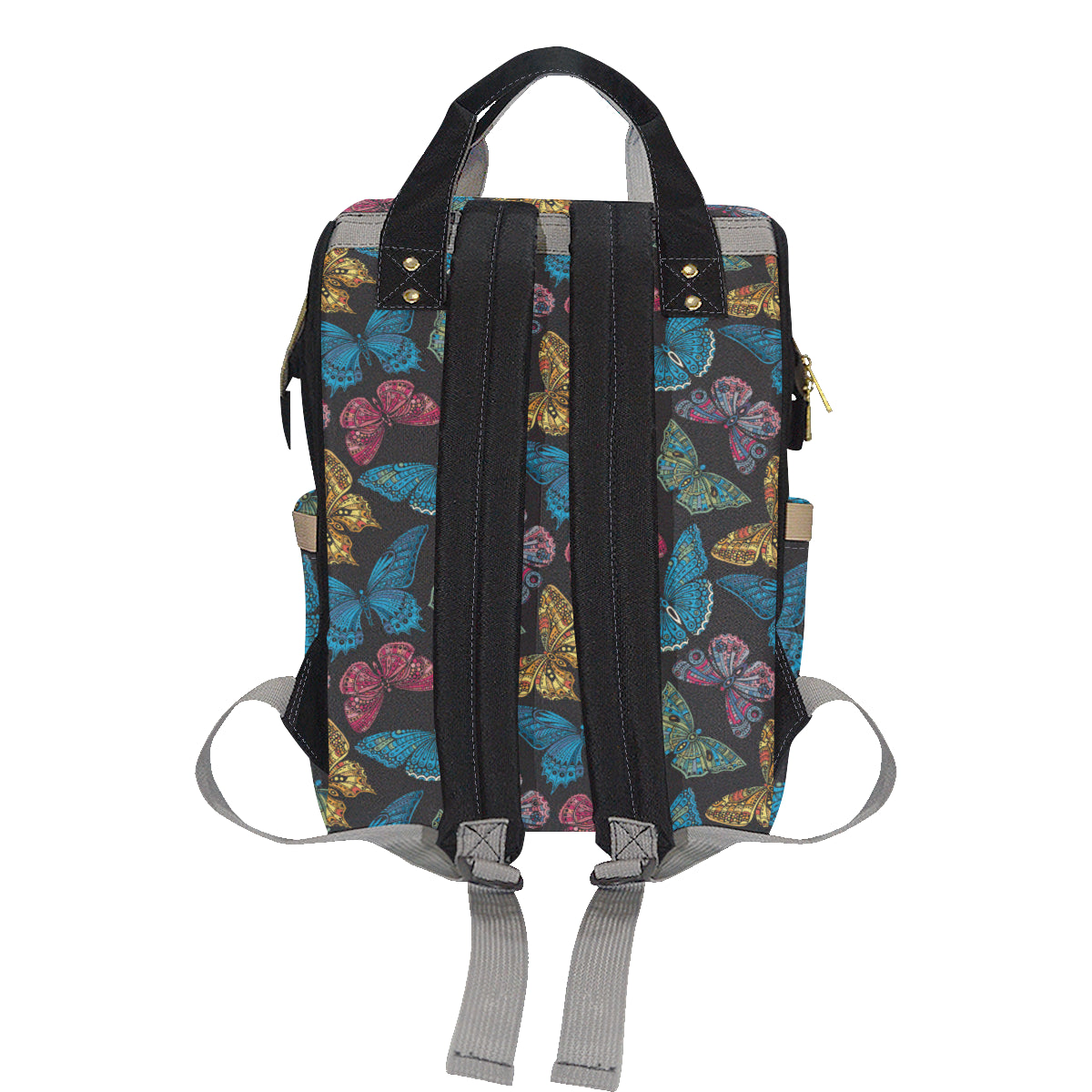 Butterfly Mandala Style Diaper Bag Backpack