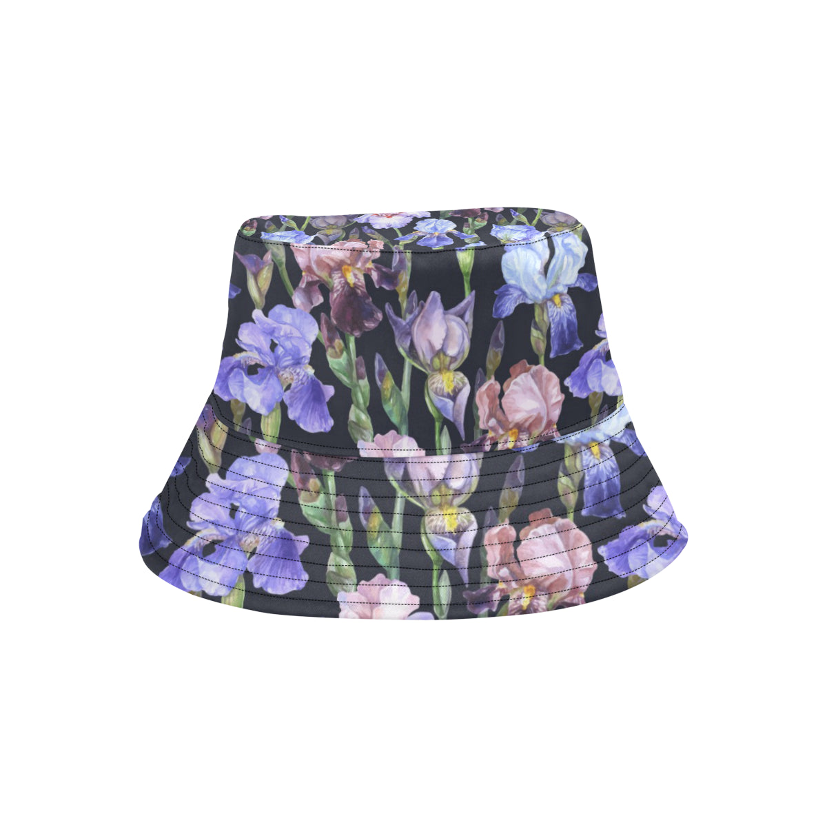 Iris Pattern Print Design IR04 Unisex Bucket Hat