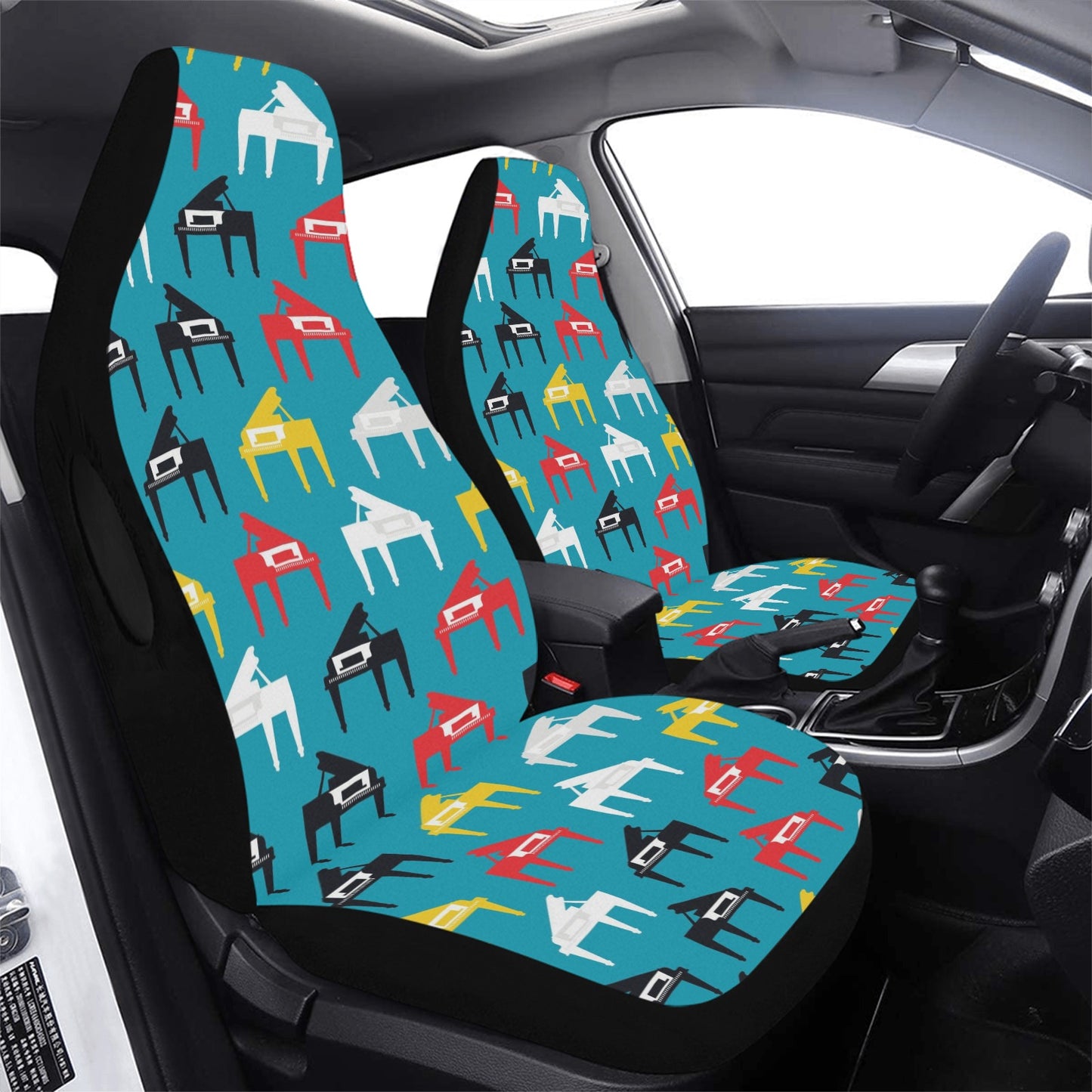 Piano Print Design LKS403 Car Seat Covers