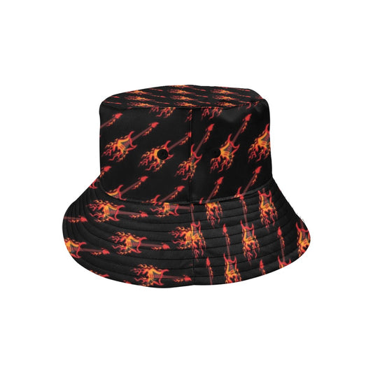 Electric Guitar Print Design LKS406 Unisex Bucket Hat