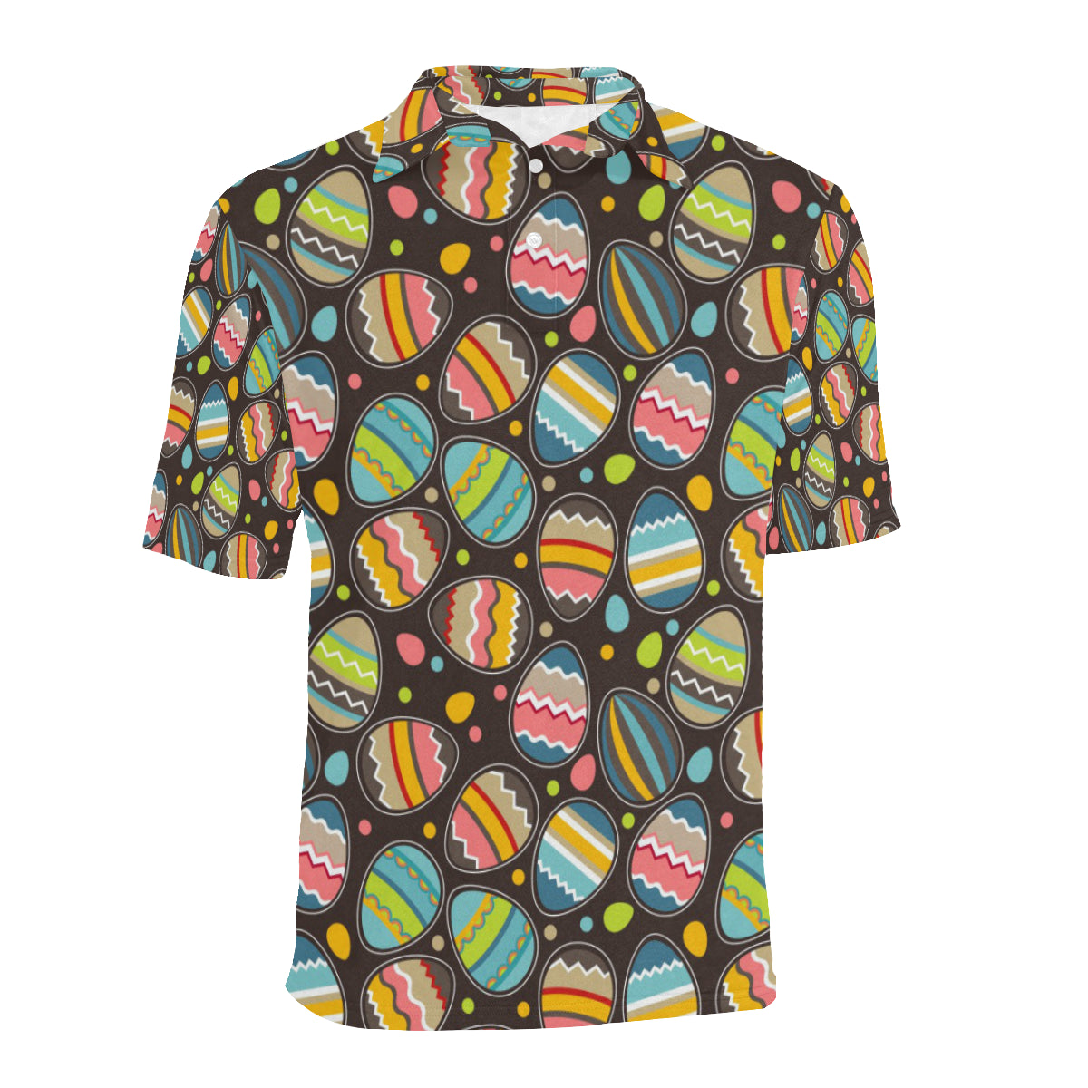 Easter Eggs Pattern Print Design RB03 Men Polo Shirt