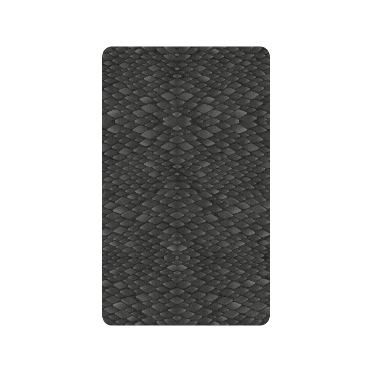 Snake Skin Black Print Rubber Doormat