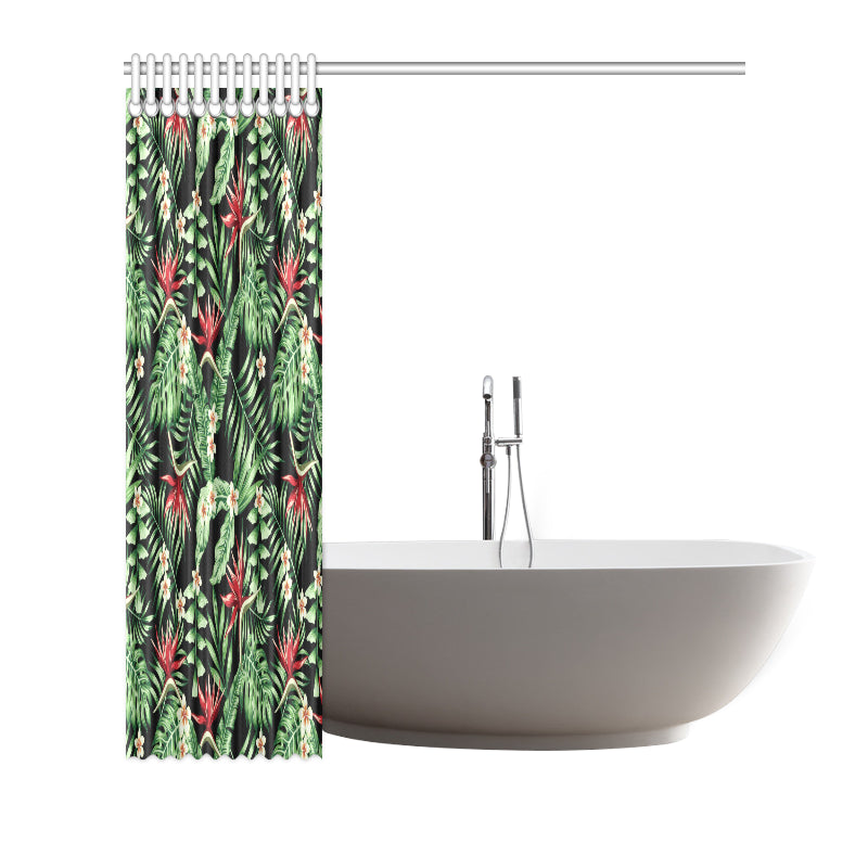 Bird Of Paradise Pattern Print Design BOP05 Shower Curtain