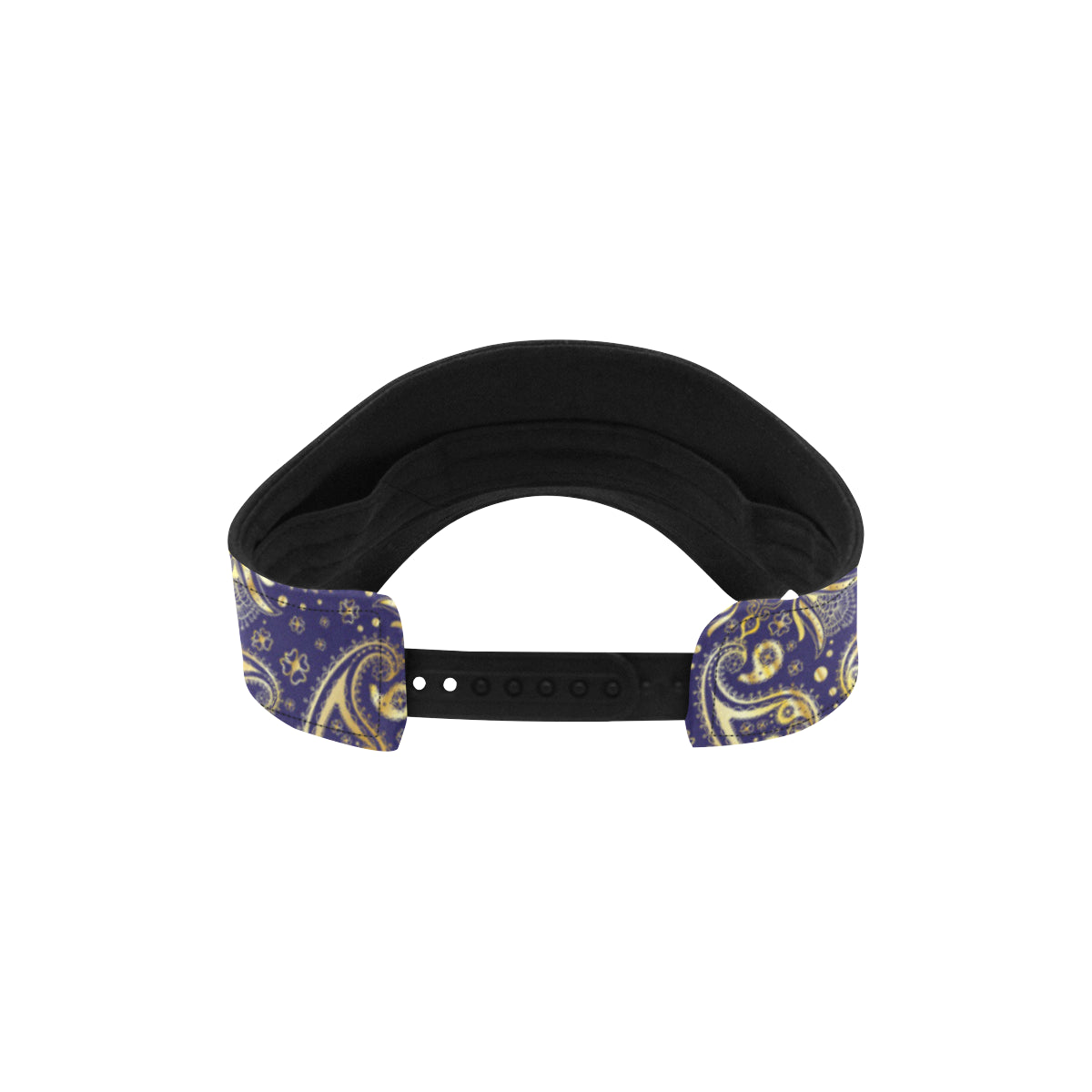 Paisley Blue Yellow Design Print Unisex Sun Visor