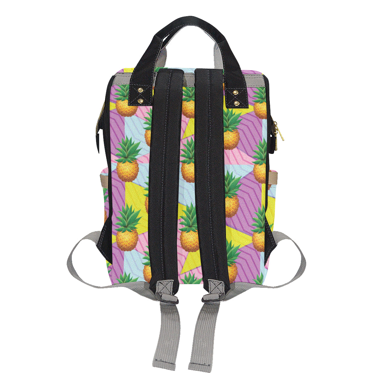 Pineapple Pattern Print Design PP05 Diaper Bag Backpack