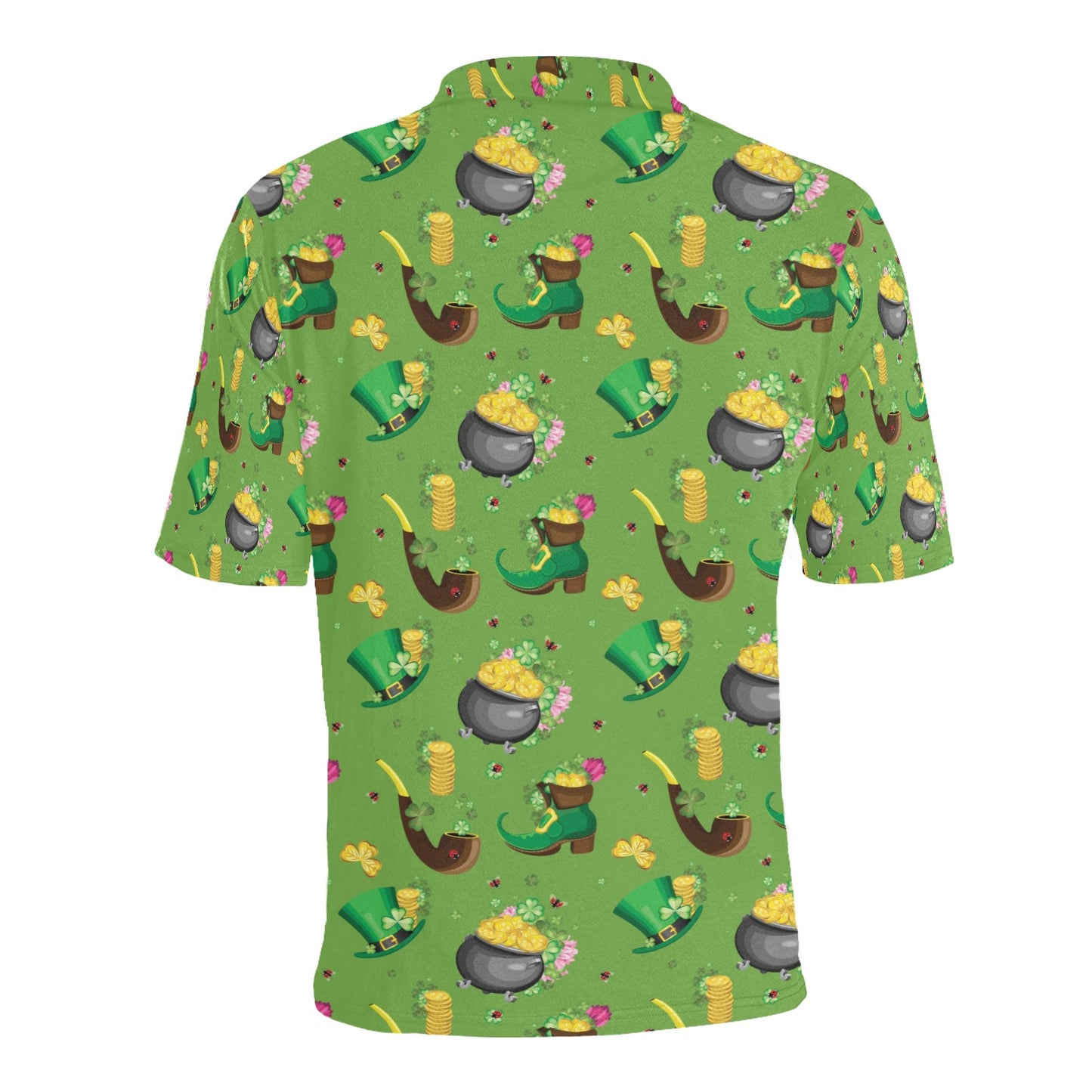Shamrock Saint Patrick's Day Print Design LKS306 Men Polo Shirt