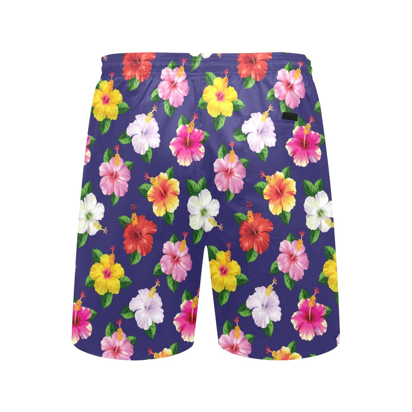Hibiscus Colorful Print Design LKS301 Men's Swim Trunks Beach Shorts