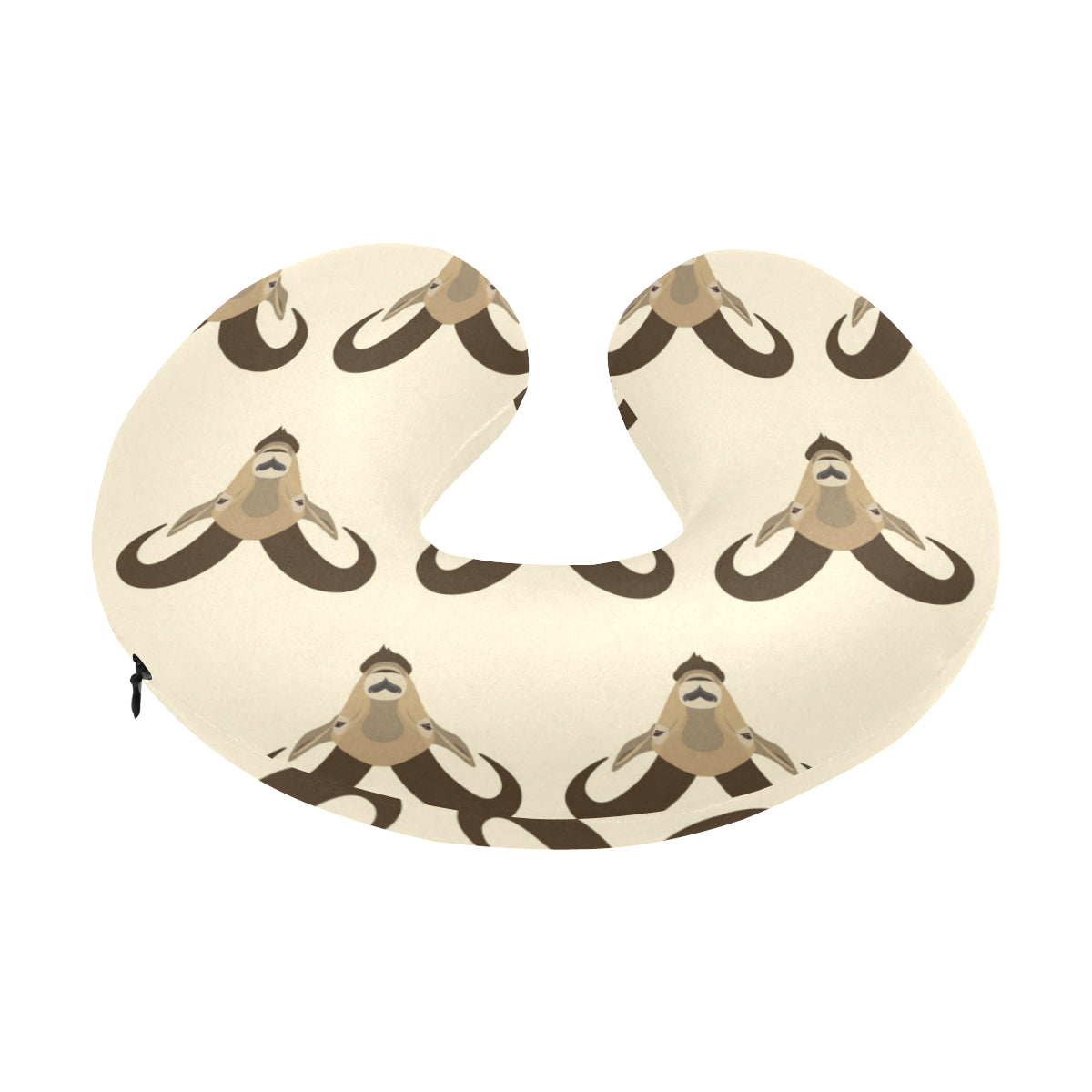 Goat Pattern Print Design 01 U-Shaped Travel Neck Pillow
