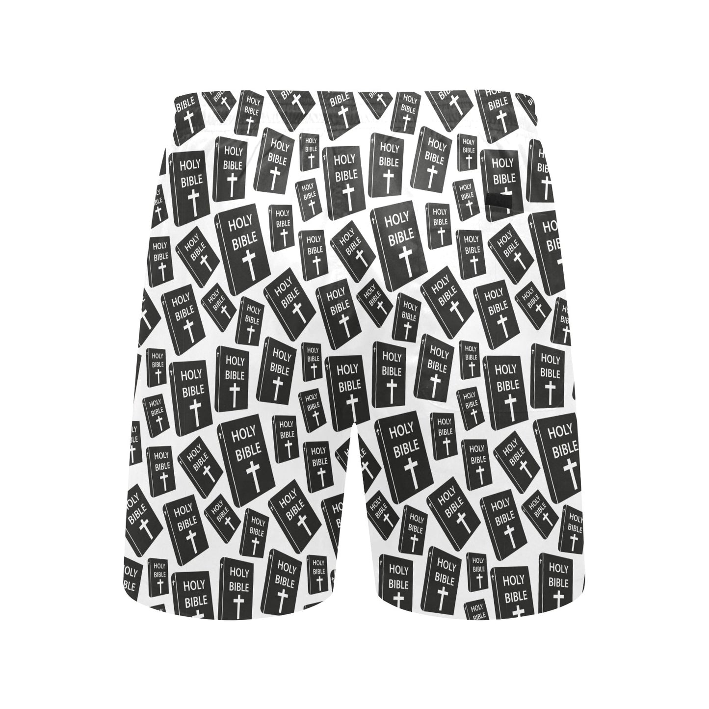Christian Holy Bible Book Pattern Men's Swim Trunks Beach Shorts