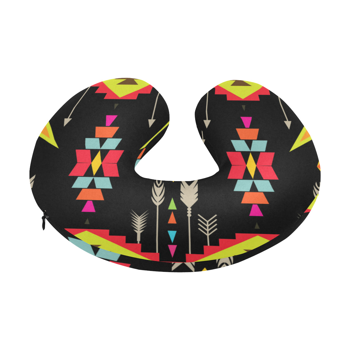 Native Pattern Print Design A05 U-Shaped Travel Neck Pillow