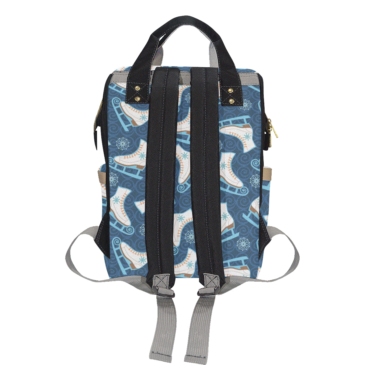 Ice Skate Pattern Print Design 01 Diaper Bag Backpack