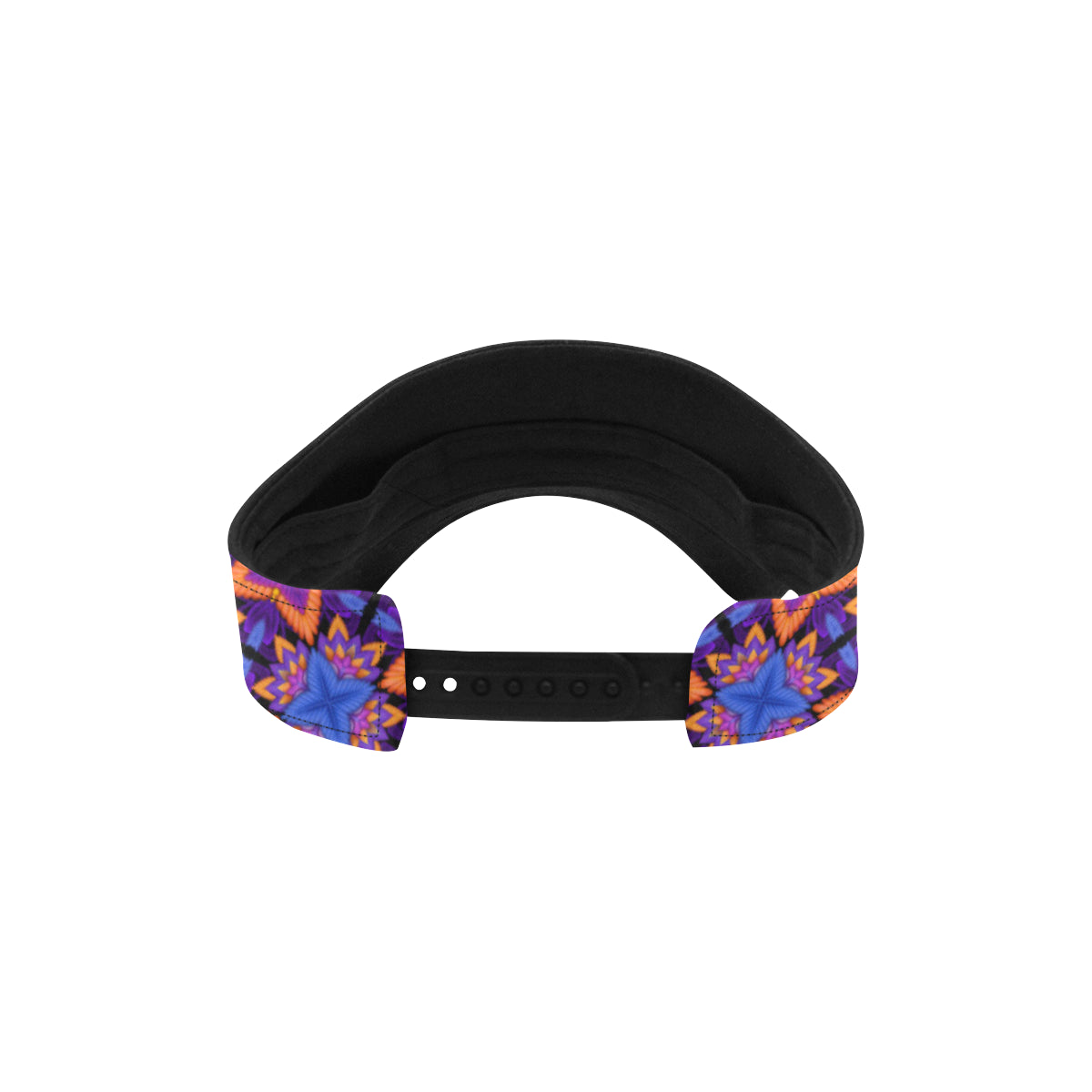 kaleidoscope Purple Orange Print Design Unisex Sun Visor