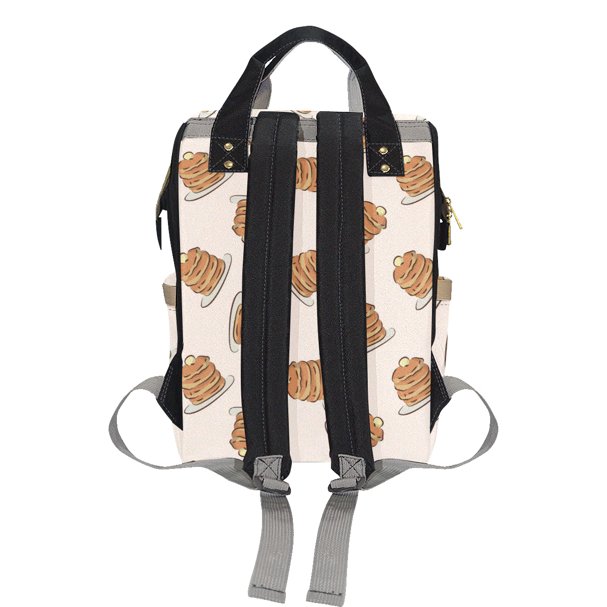 Pancake Pattern Print Design A01 Diaper Bag Backpack
