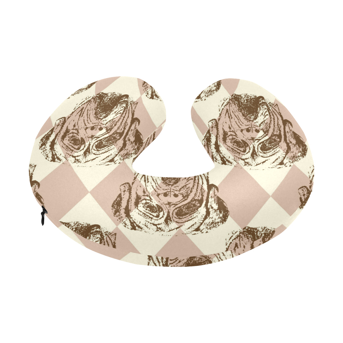 Mastiffs Pattern Print Design 01 U-Shaped Travel Neck Pillow