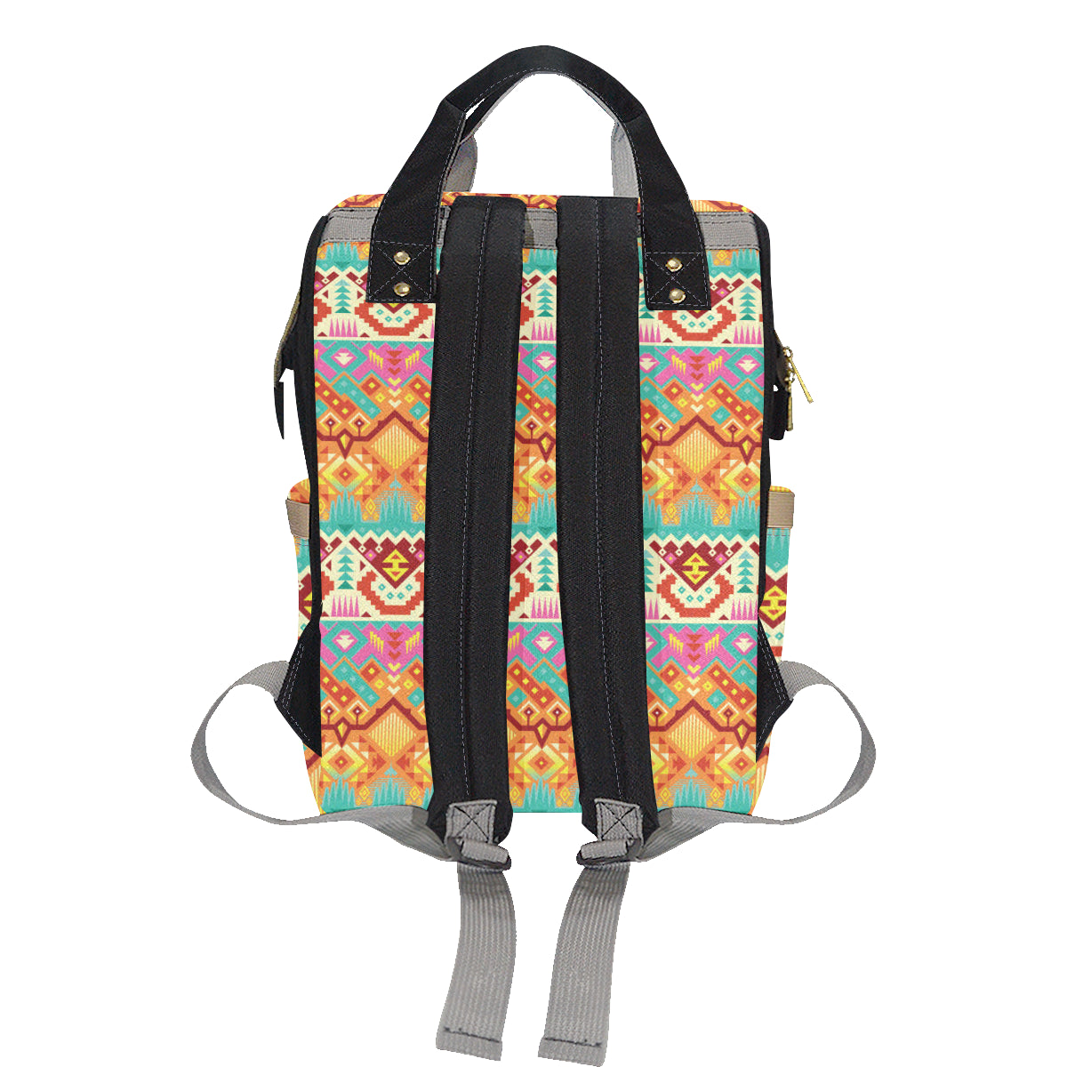 Aztec Pattern Print Design 03 Diaper Bag Backpack