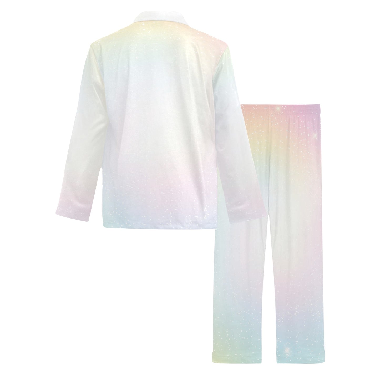 Nebula Pattern Print Design A02 Men's Long Pajama Set