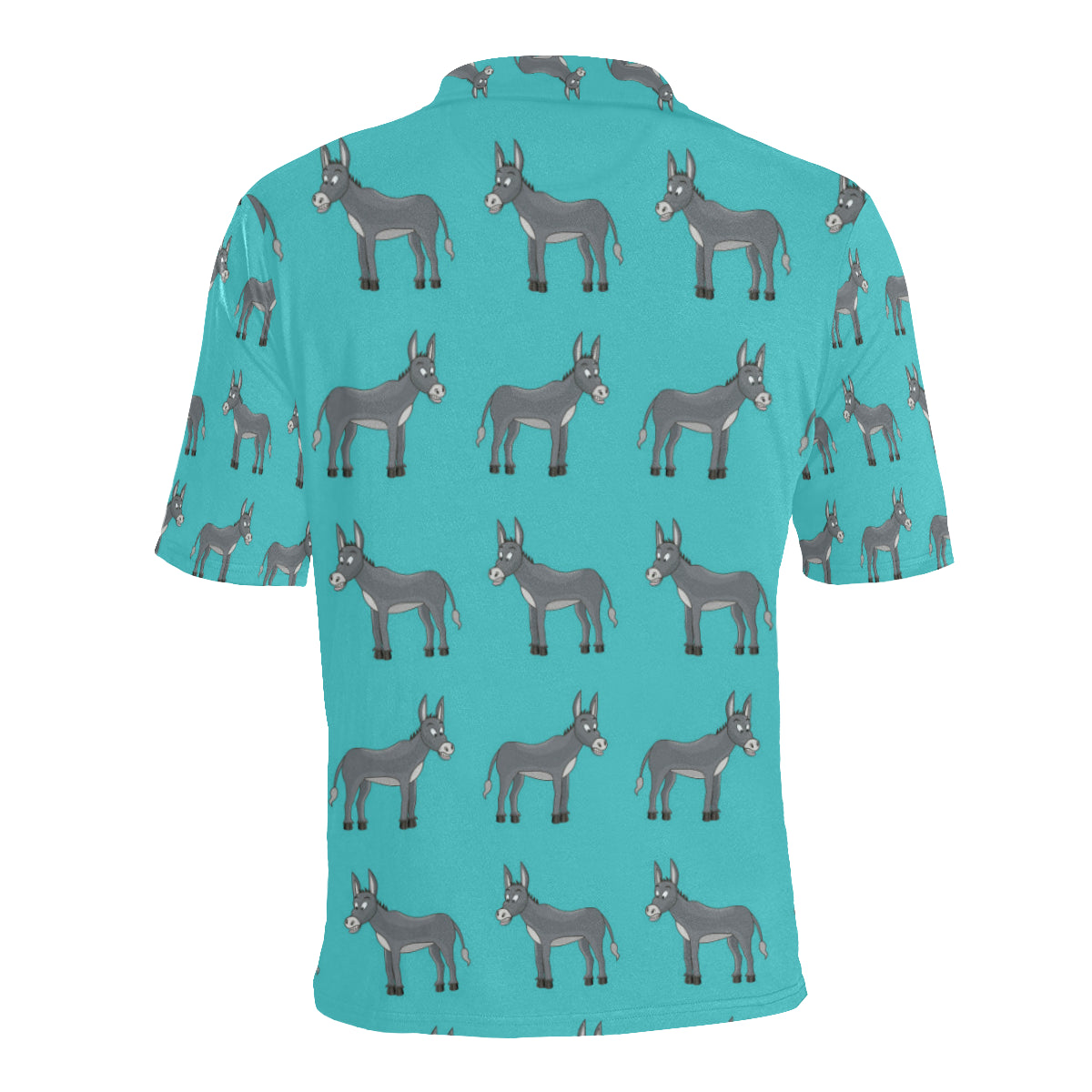 Donkey Pattern Print Design 01 Men Polo Shirt
