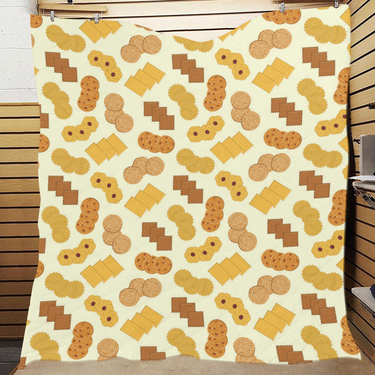 Cookie Pattern Print Design 06 Premium Quilt