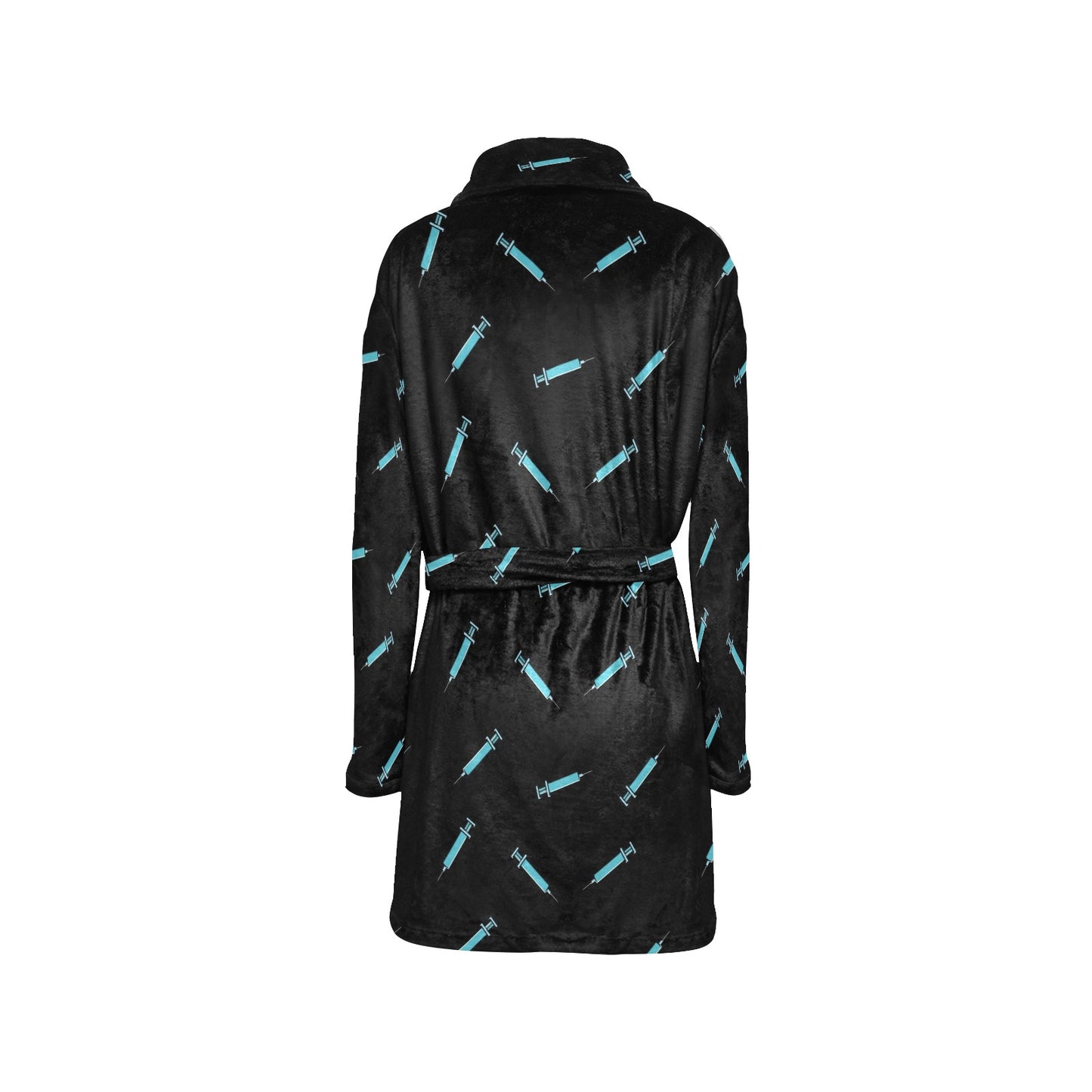 Phlebotomist Pattern Print Design A04 Women's Fleece Robe