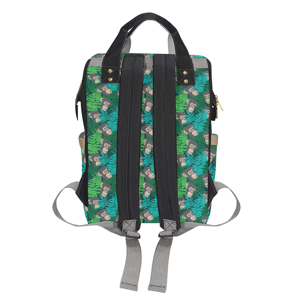 Chimpanzee Pattern Print Design 01 Diaper Bag Backpack